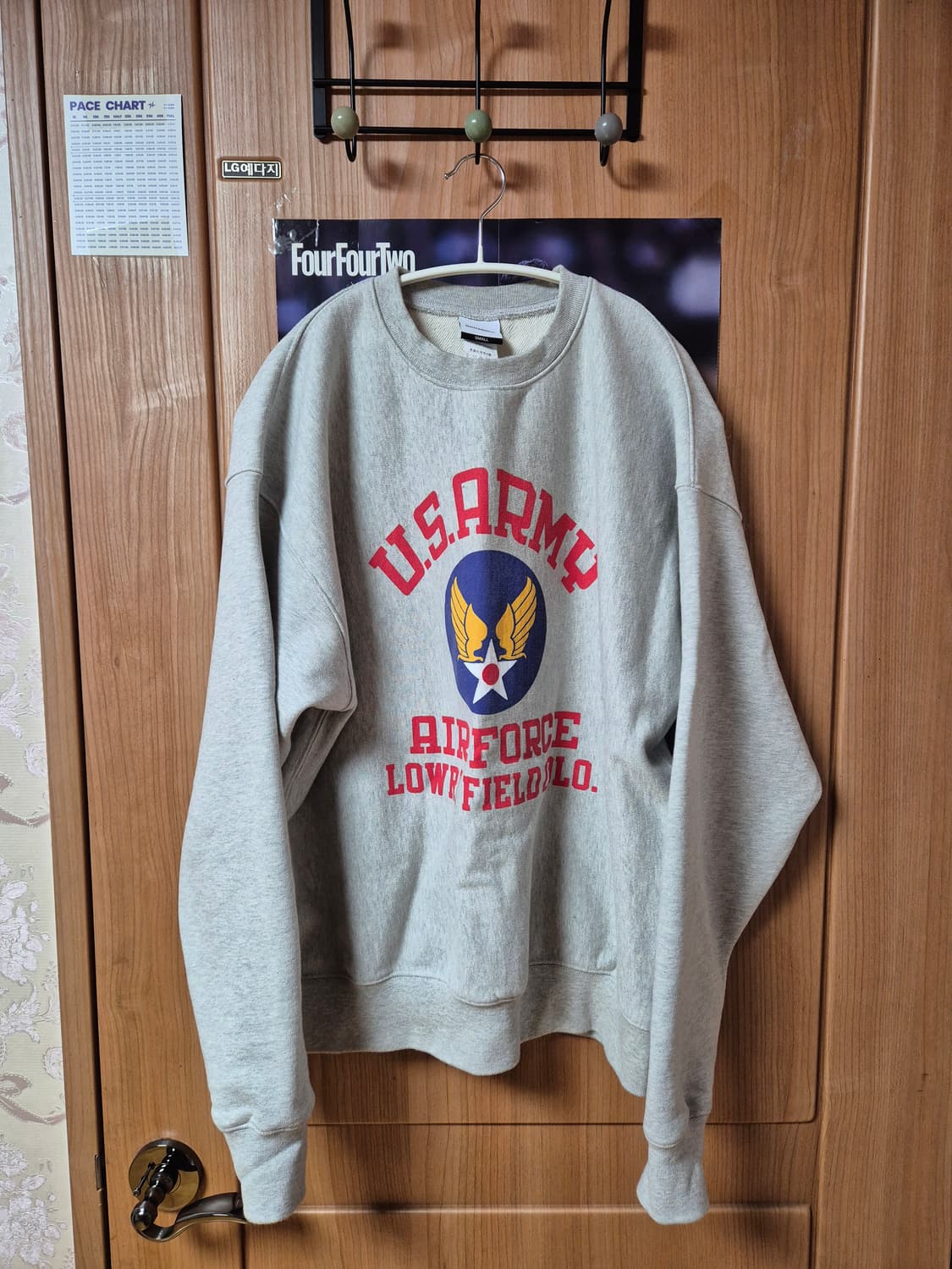 아웃스탠딩 us army 스웻셔츠 맨투맨 s 그레이 상품이미지1