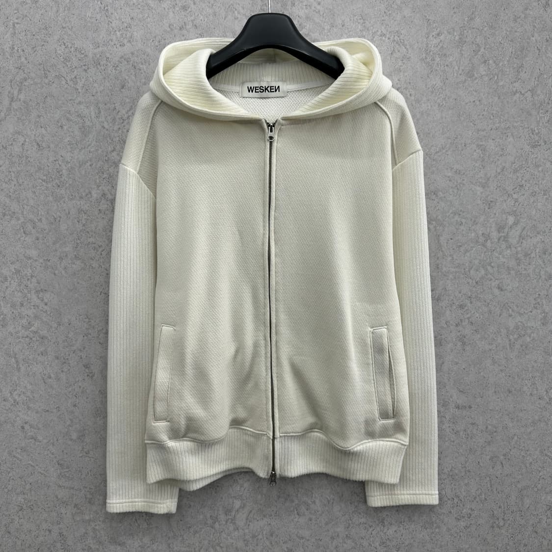 95 웨스켄 남자 루즈핏 니트 후드집업 상품이미지1