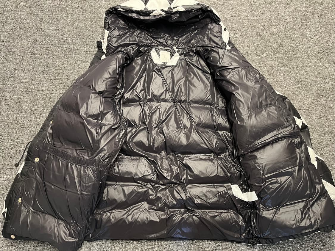 [105] FETCH SUNDAY 패치 다이아몬드 패턴 후드 패딩 L 상품이미지5