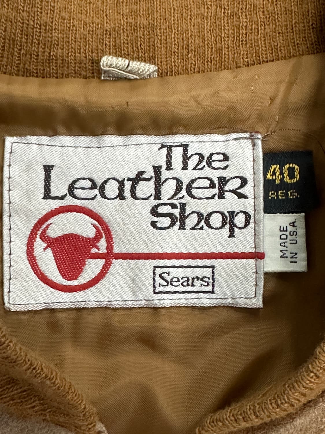 70s Sears 스웨이드 레더 자켓 L 상품이미지7