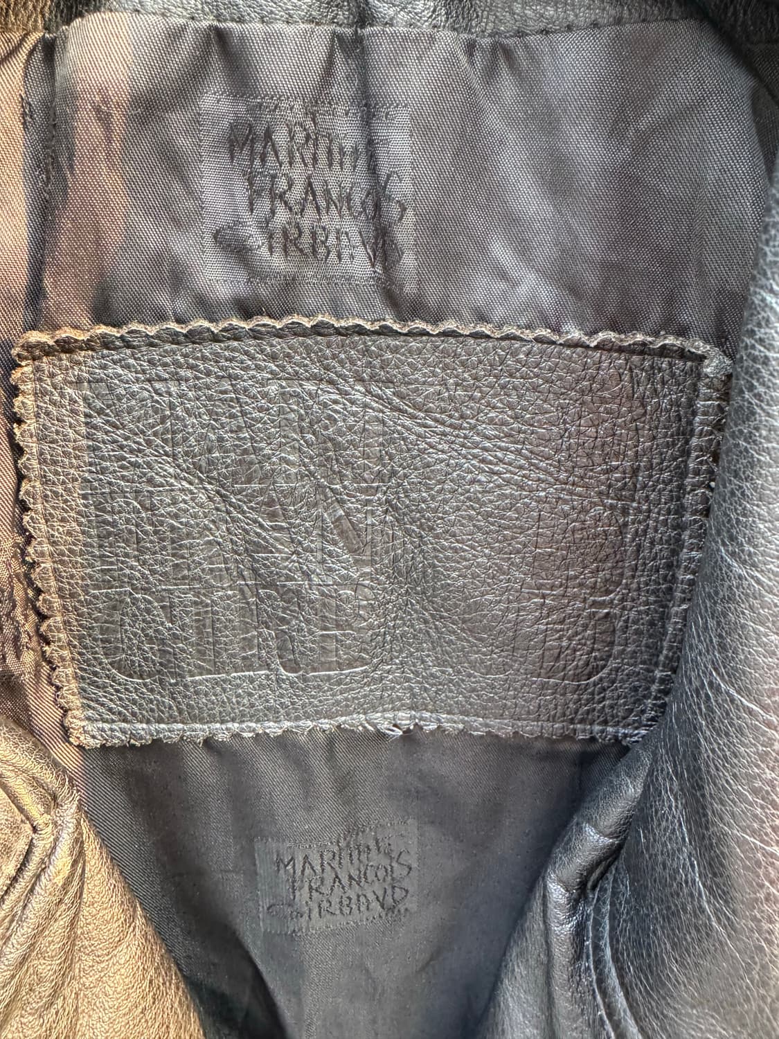 00s 마리떼 프랑소와 저버 레더 라이더자켓 상품이미지4