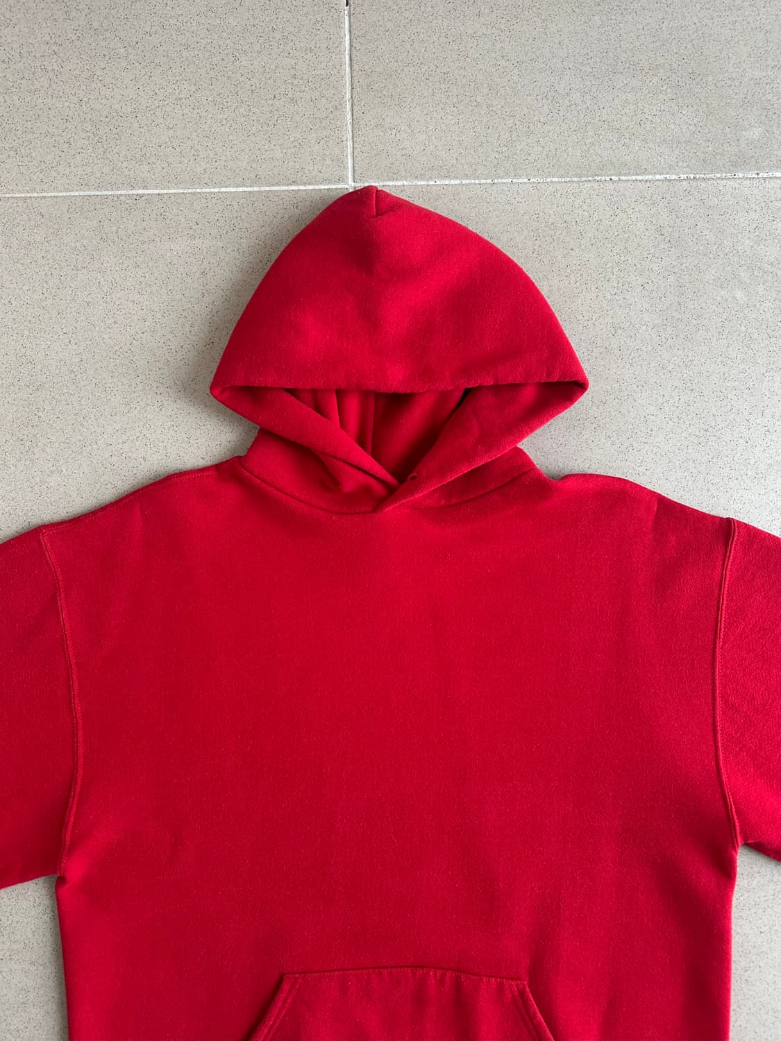 90s 빈티지 러셀 후드 레드 L USA 상품이미지4