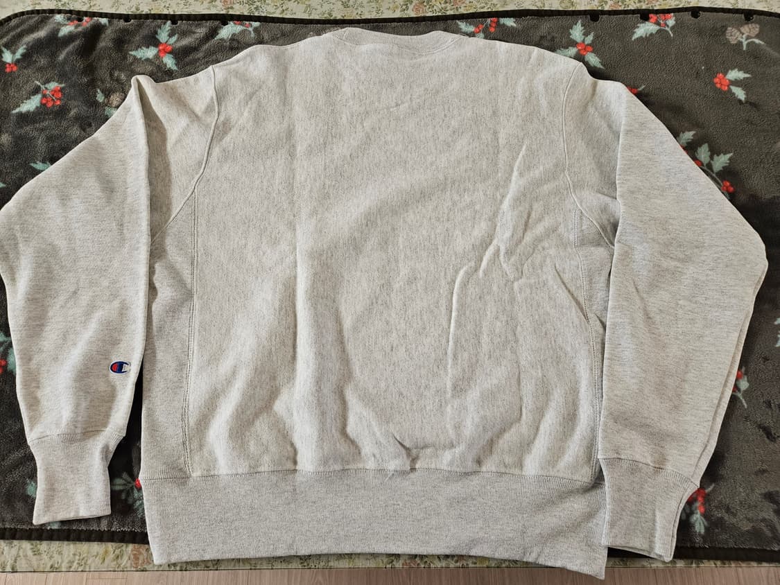 [해외M]새제품 챔피온 리버스위브 스웨트 크루 맨투맨 실버그레이 기모 상품이미지8