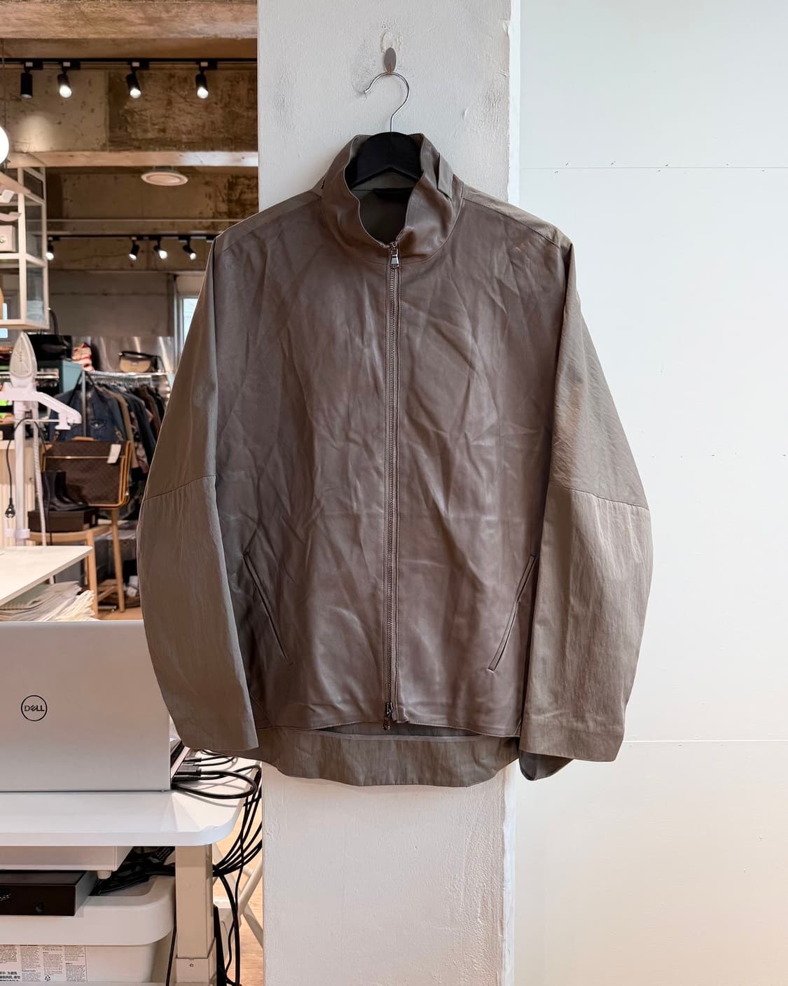 요지 야마모토 브라운 폴라마인드 나일론 자켓  상품이미지2