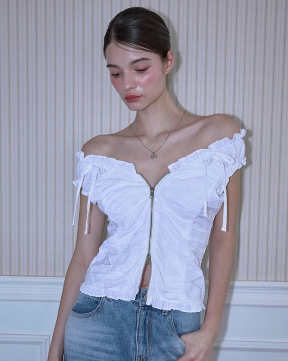 로제프란츠 Two-way Frill Ribbon Sleeveless 상품이미지3
