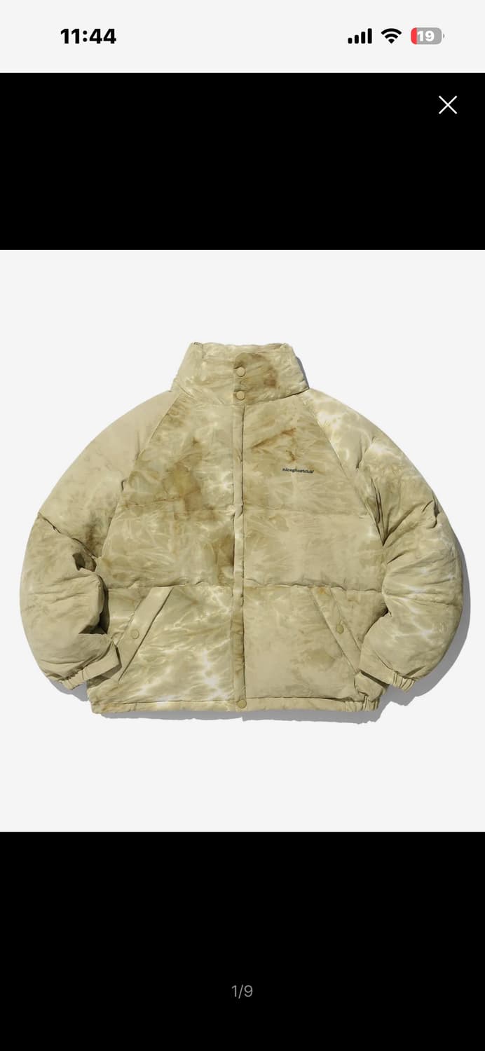 나이스고스트클럽 덕다운 패딩 베이지 S 상품이미지1