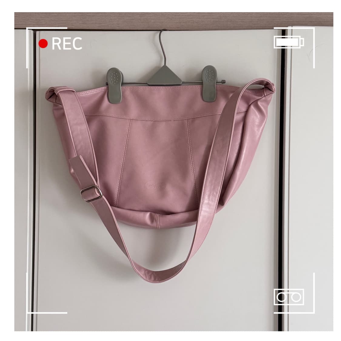 보부상 데일리 가죽 크로스백 핑크 상품이미지1