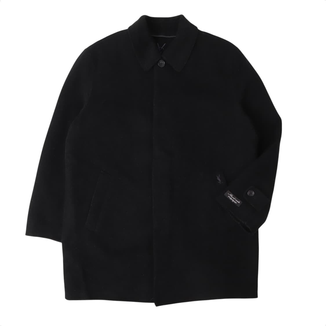 입생로랑 핸드메이드 ysl로고 울 하프 코트 상품이미지1