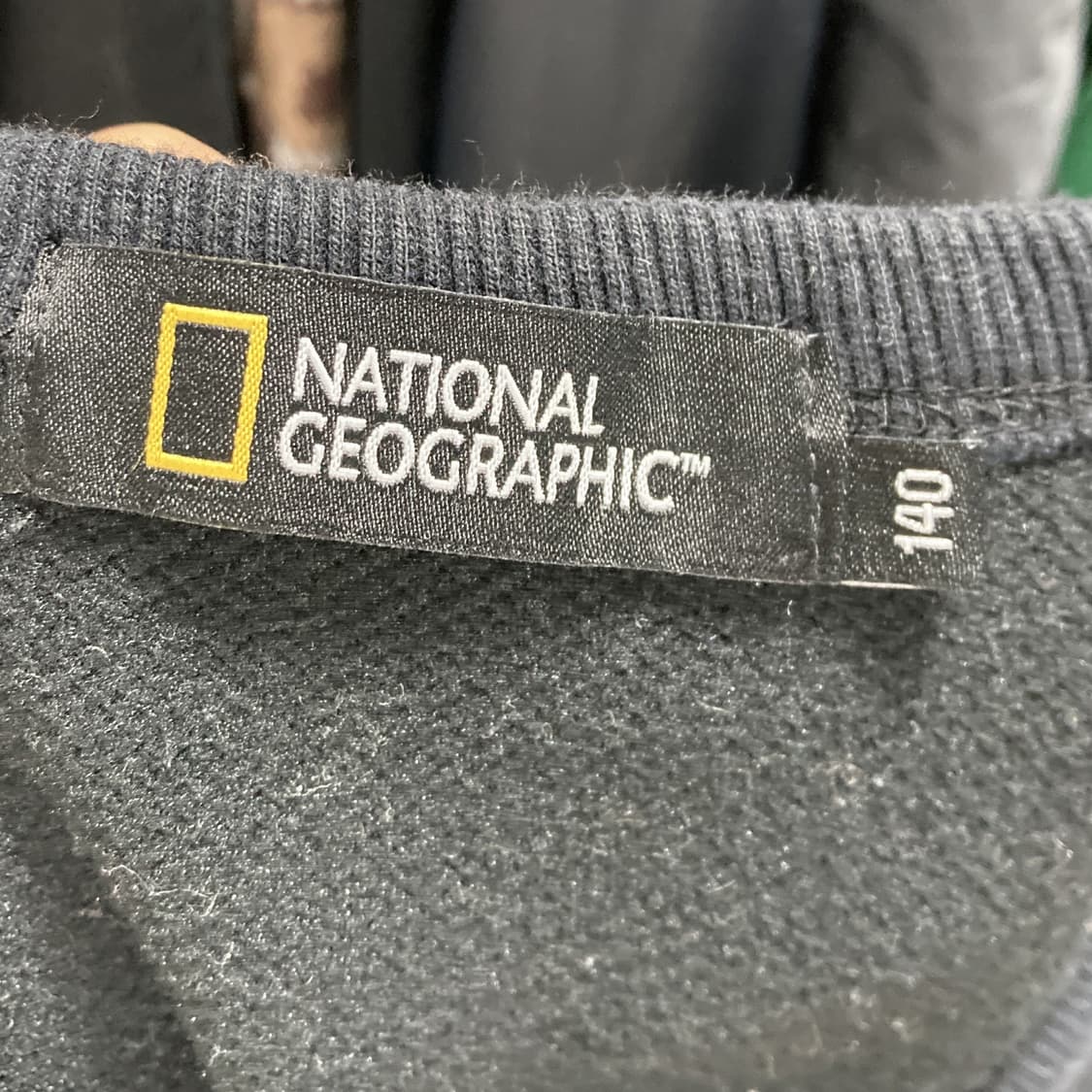 내셔널지오그래픽 키즈 기모맨투맨 블랙 140  상품이미지4