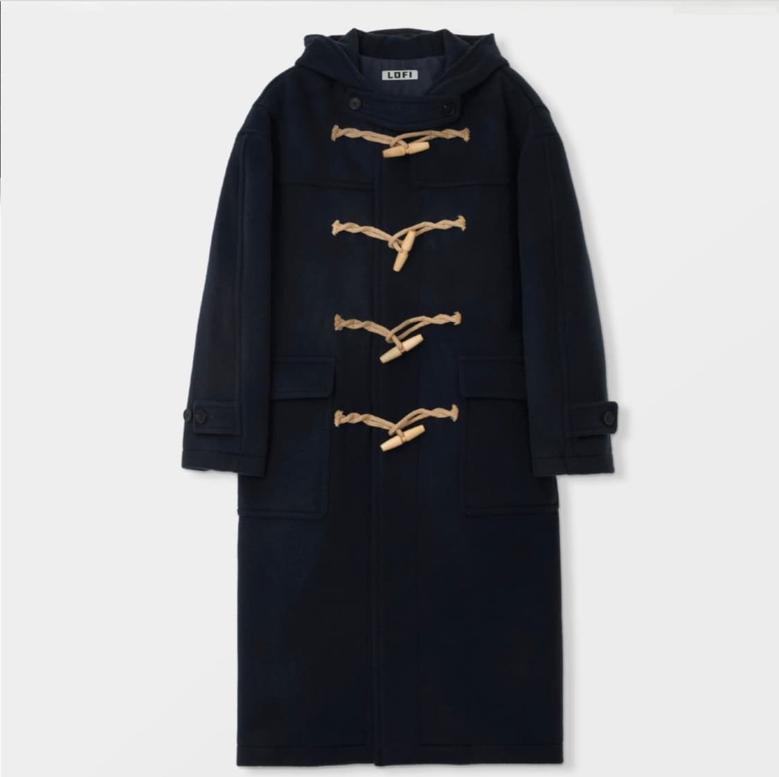 L 로파이 네이비 더플코트 판매합니다 상품이미지1