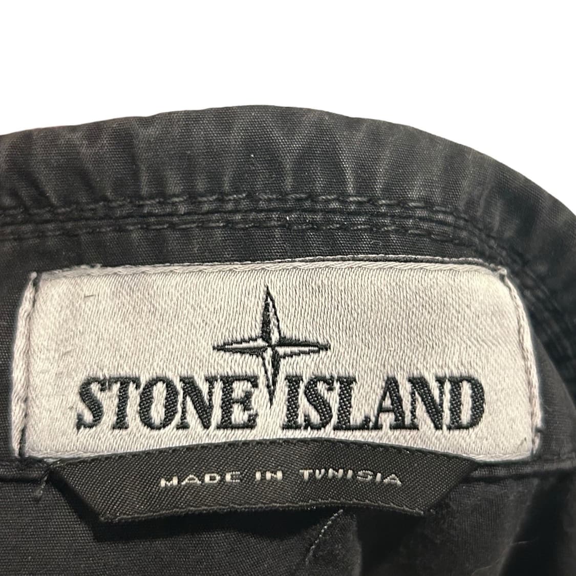 스톤아일랜드 더블 포켓 라이트 코튼 오버셔츠 자켓 블랙 상품이미지4