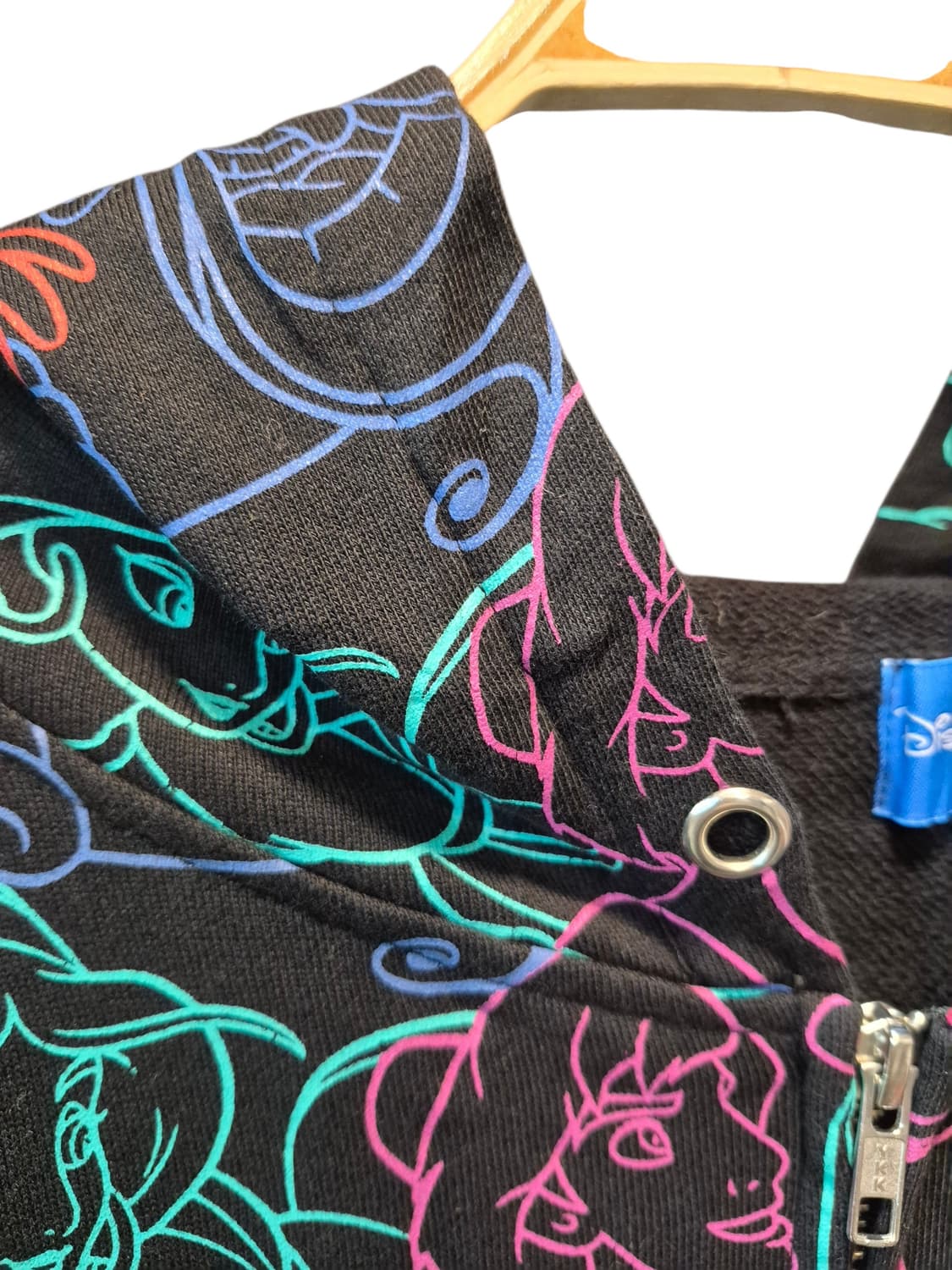 디즈니 프린세스 올오버 프린트 후드집업 상품이미지3