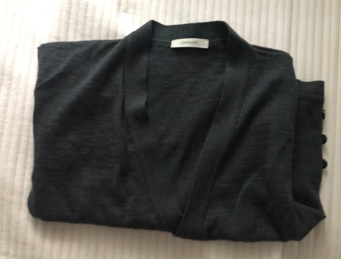 르메르 랩가디건 차콜 스몰 상품이미지5