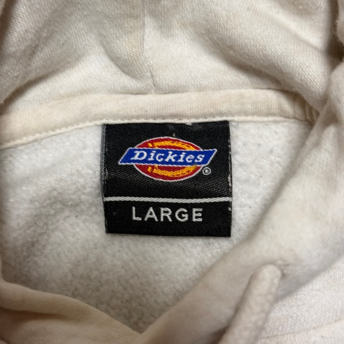 디키즈 화이트 스펠아웃 로고 후드티 L 상품이미지5