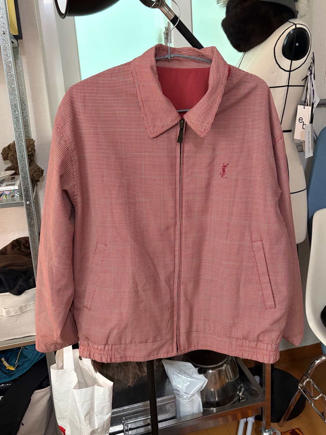 생로랑 리버시블 블루종 자켓 상품이미지4