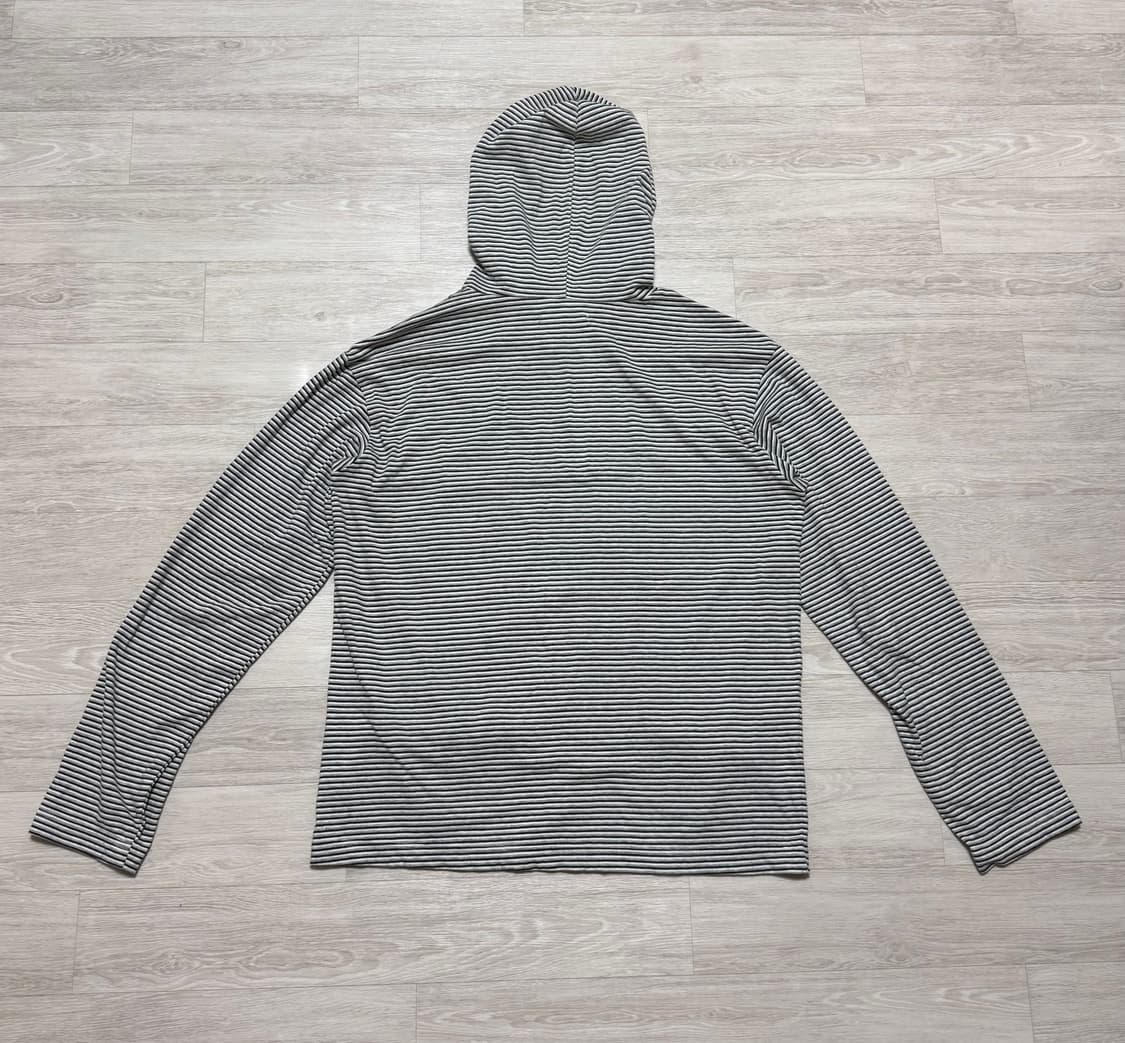 Hatchingroom stripe hoodie grey 상품이미지5