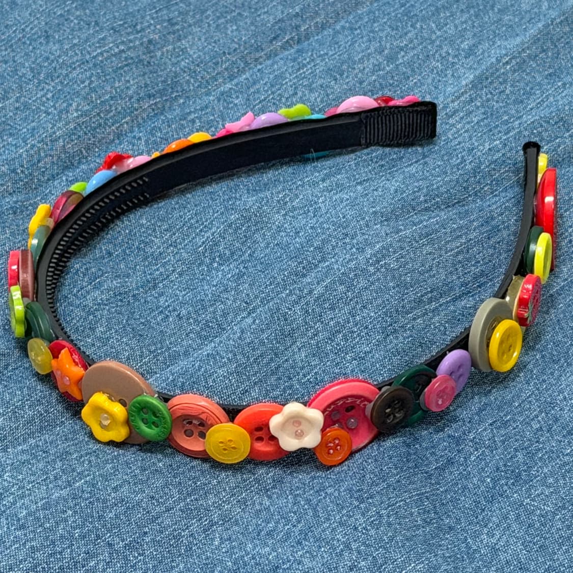 Rainbow Button Hairband 상품이미지2