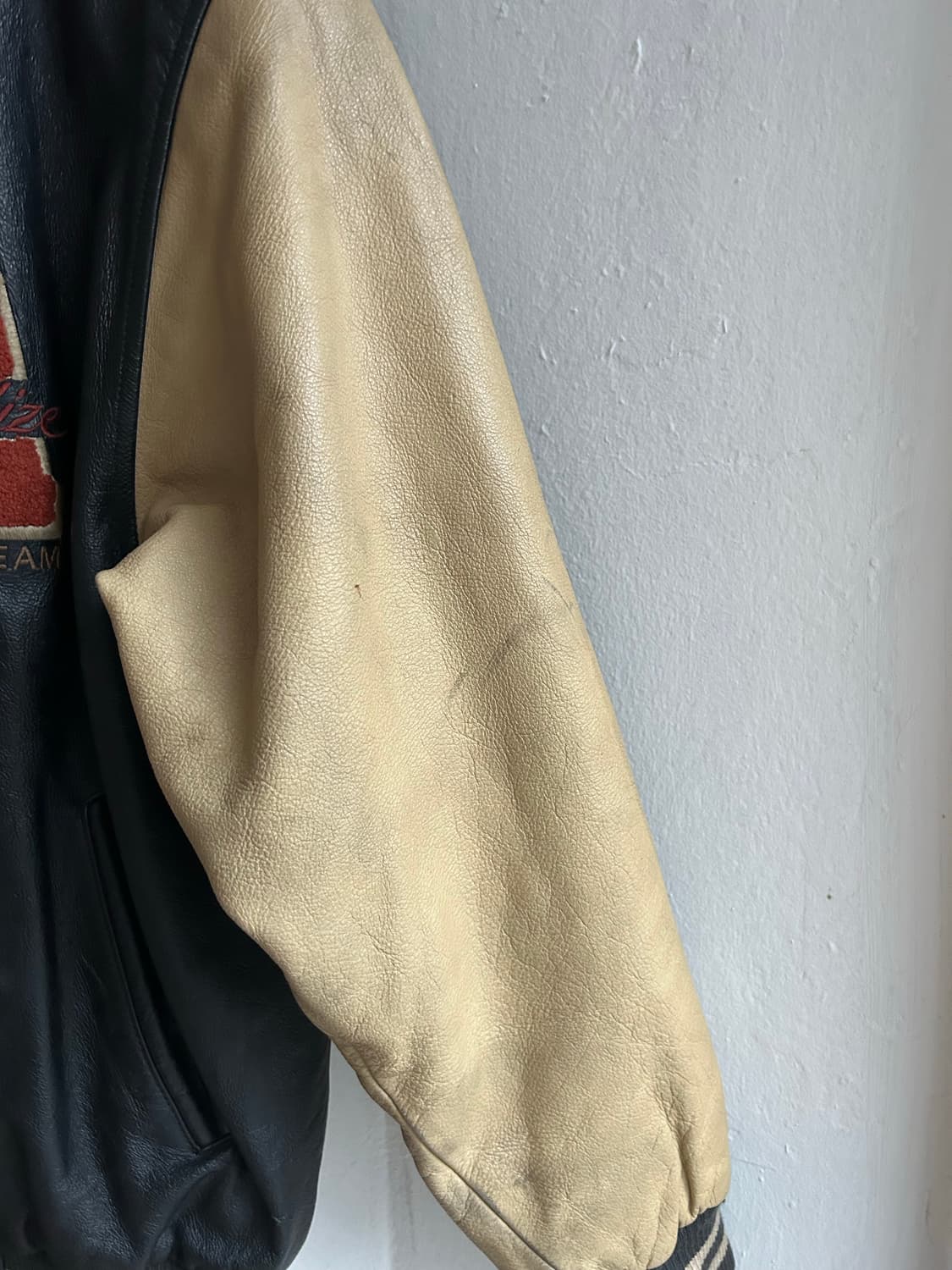 90‘s Shane 소가죽 바시티자켓 상품이미지3