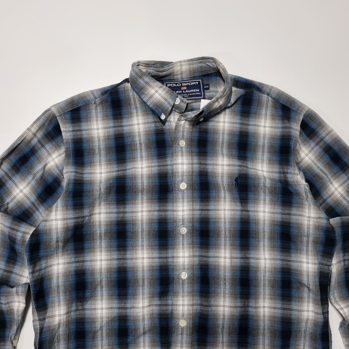 1990s 폴로 스포츠 체크셔츠  상품이미지4
