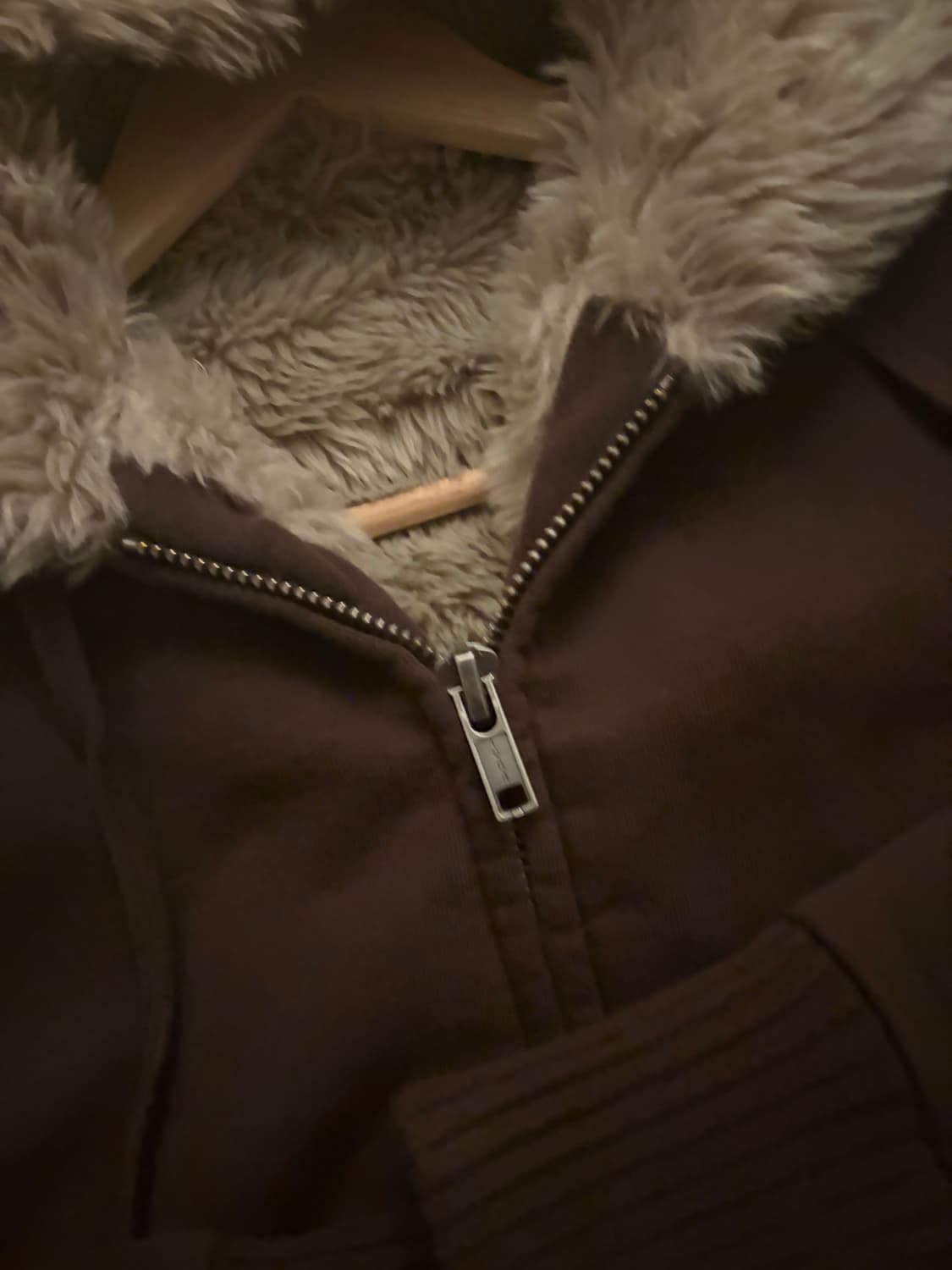 브랜디멜빌 울프죠 후드집업 브라운 상품이미지3