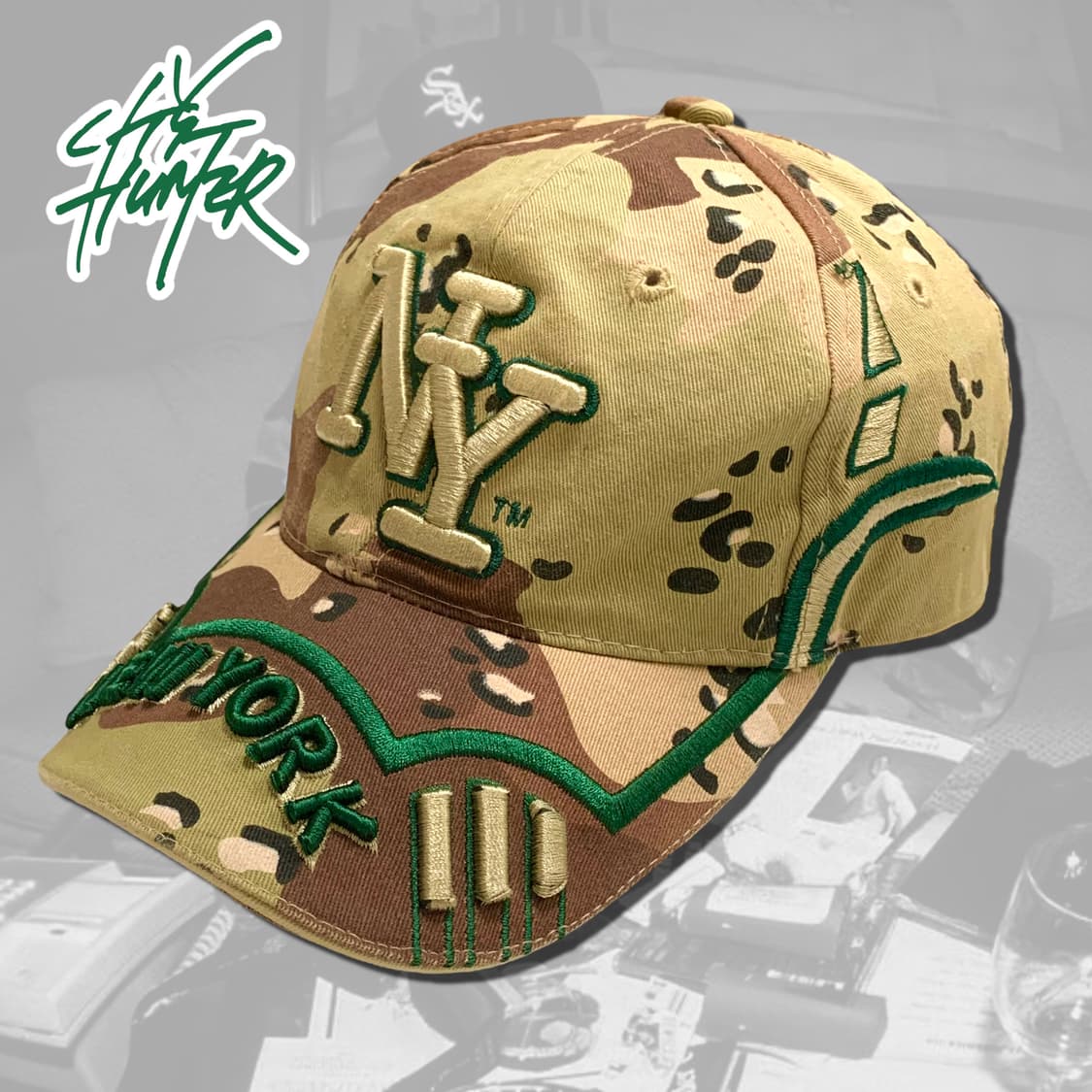 City hunter 뉴욕 카모 볼캡 상품이미지1