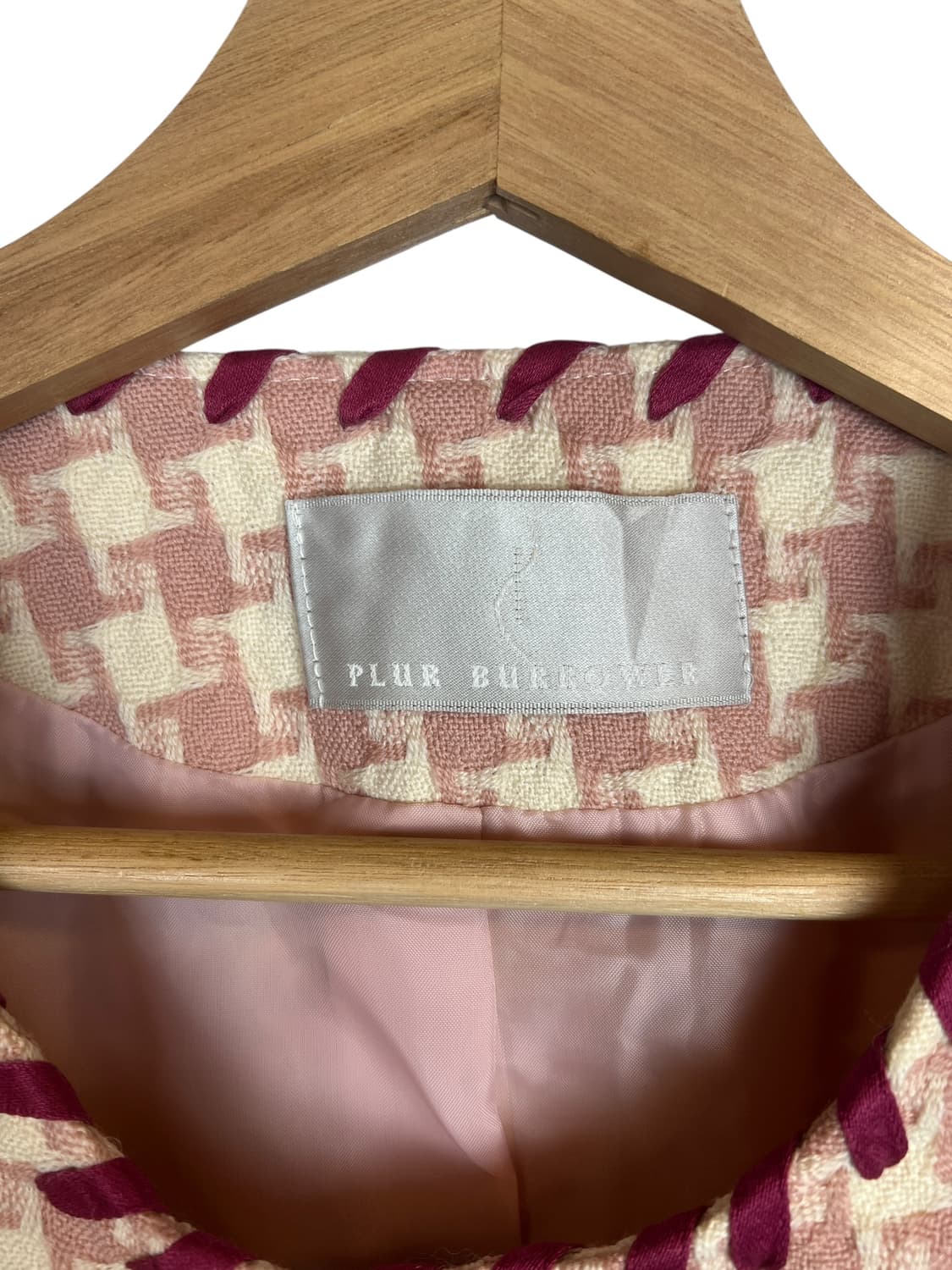 PLUR BURROWER 하운드투스 트위드 자켓 OS 상품이미지3