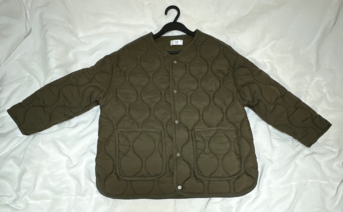 [미 시착 새 상품] 돈비레잇 퀼팅 자켓 카키  상품이미지4