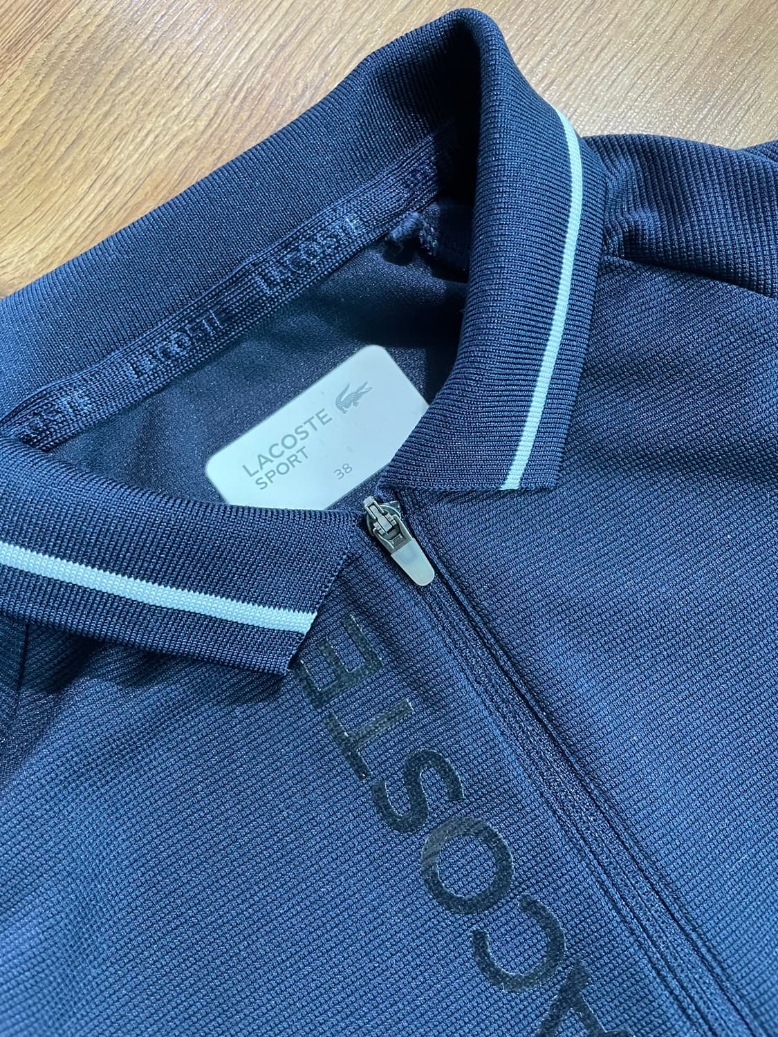 라코스테 네이비 반집업 반팔티 데님 청 원피스 38 상품이미지5