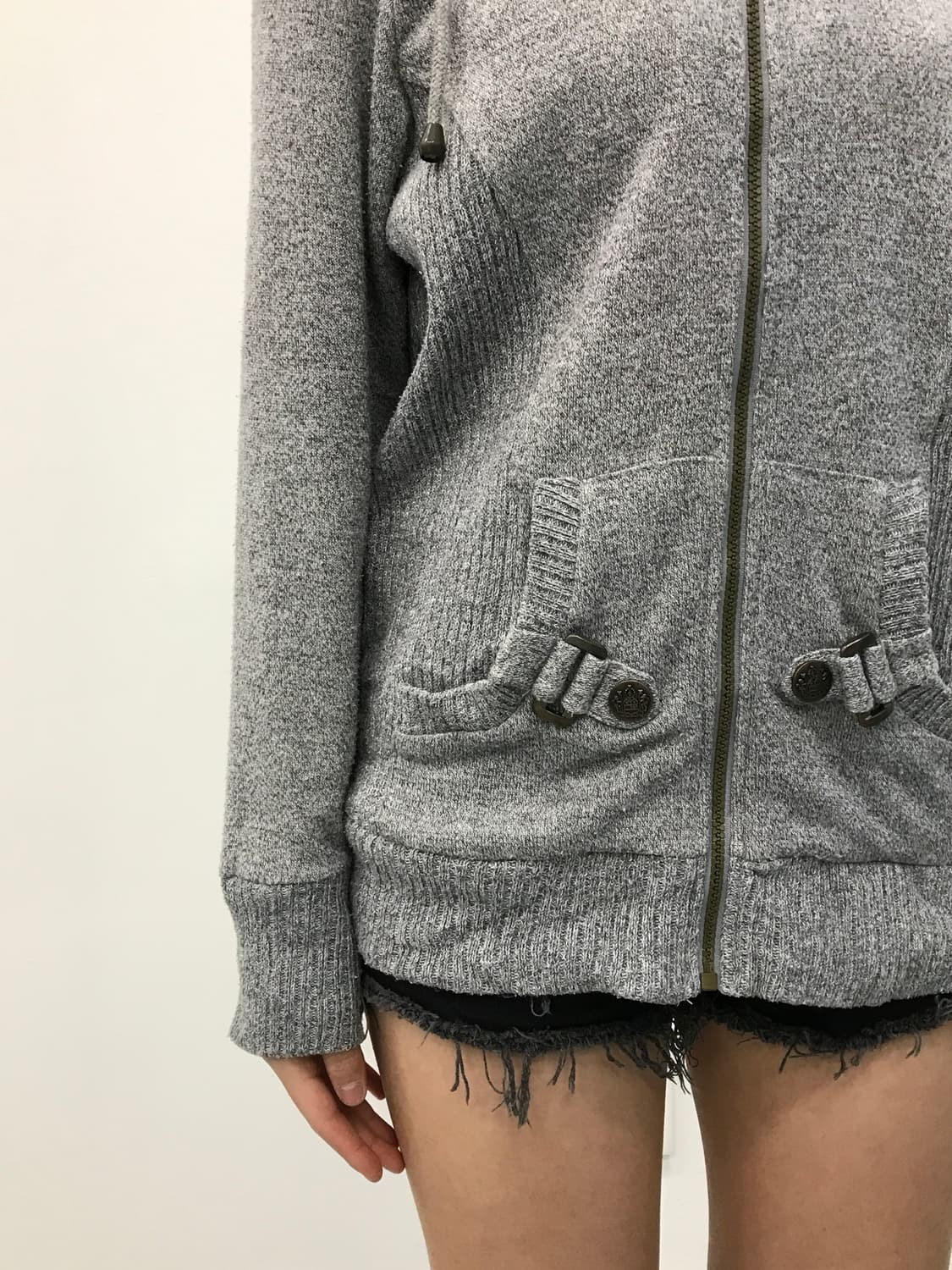 Jpn Healthy Karen Y2k Knit Zip Hoodie 상품이미지3