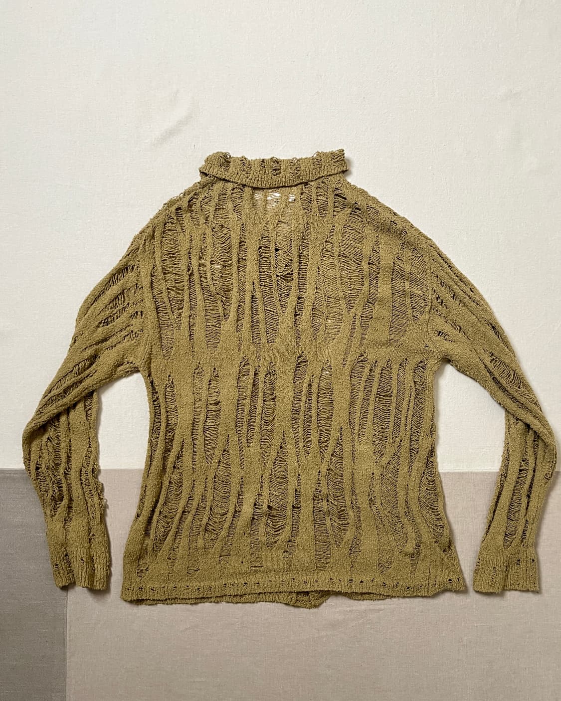 카미야 데미지 니트 가디건 kamiya 미하라야스히로 상품이미지2