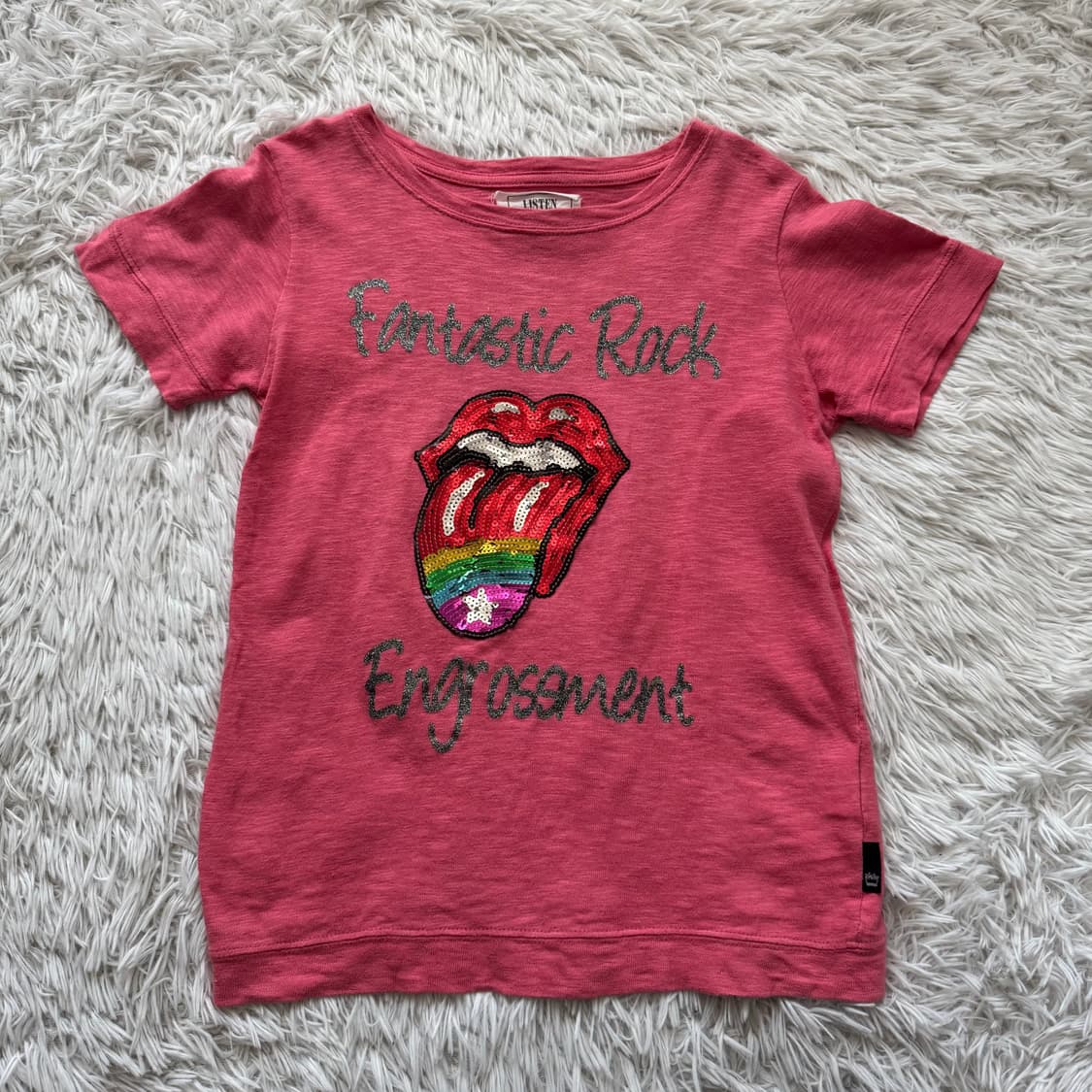 LISTEN HEARTBEST 일본빈티지 y2k 크롭티 빈티지반팔 상품이미지2