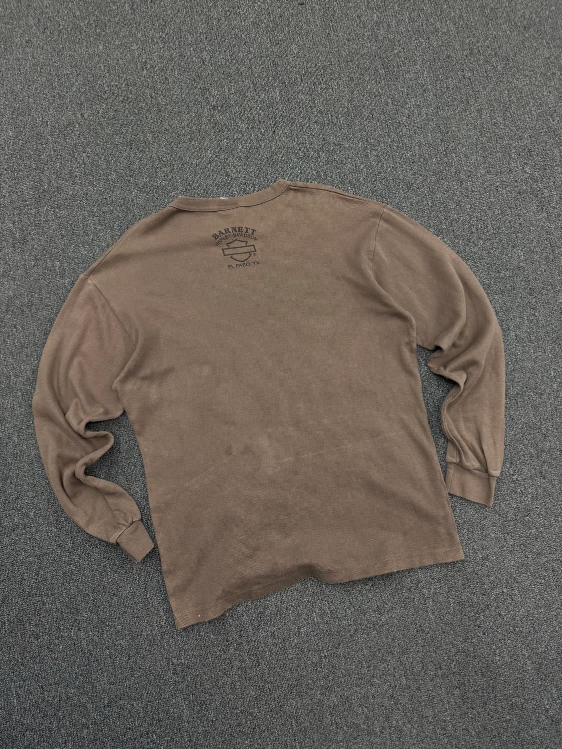 XL)할리데이비슨 빈티지 프린팅 브라운 니트 롱슬리브 상품이미지5