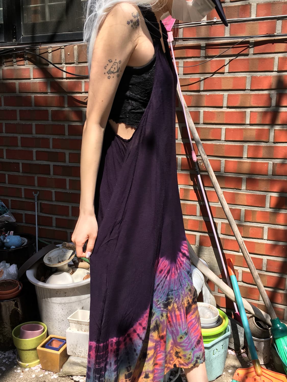 히피 미드나잇 퍼플 타이다이 슬릿 ops 상품이미지2