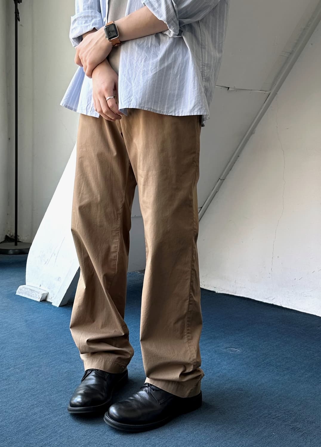 Natural high count cotton chino pants 상품이미지4