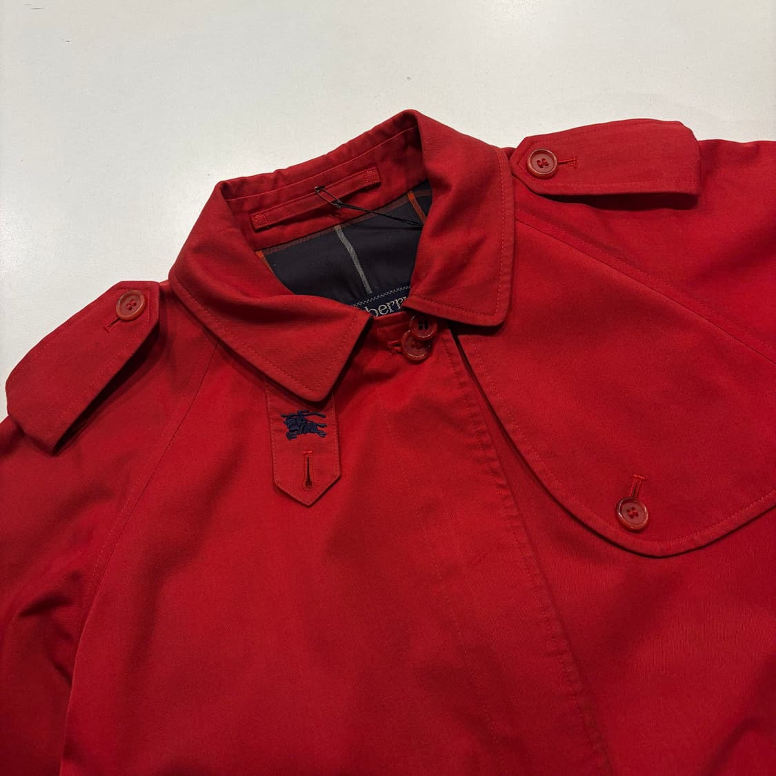 버버리 레드 Harrington 해링턴 자켓 C645 상품이미지3