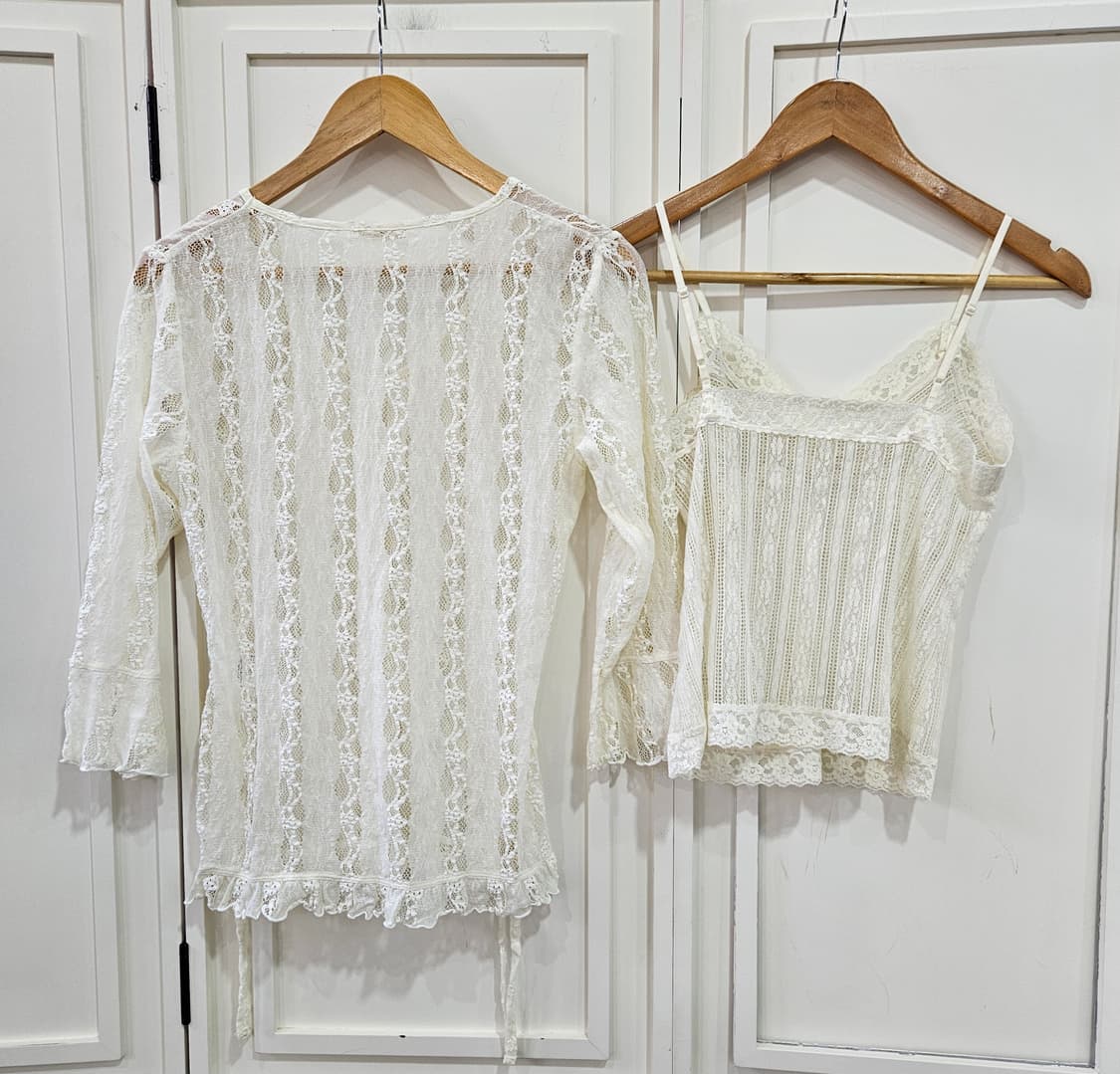 레이스 티+나시 세트 상품이미지4