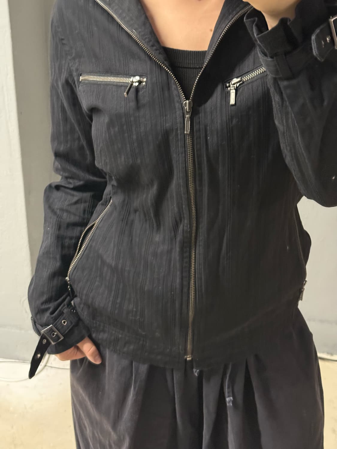 zipper point buckle detail jacket 상품이미지3