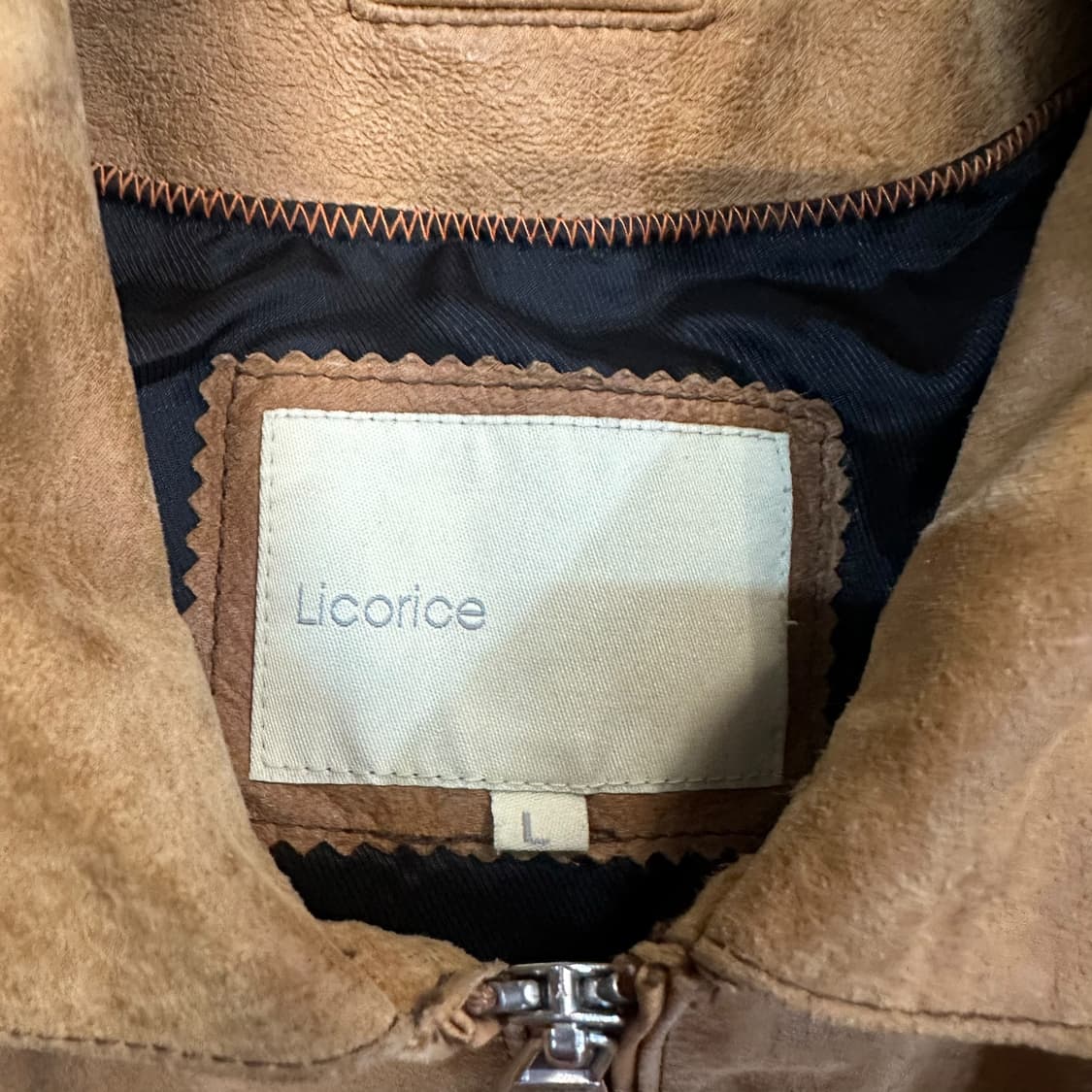 Licorice 레더 자켓 상품이미지5