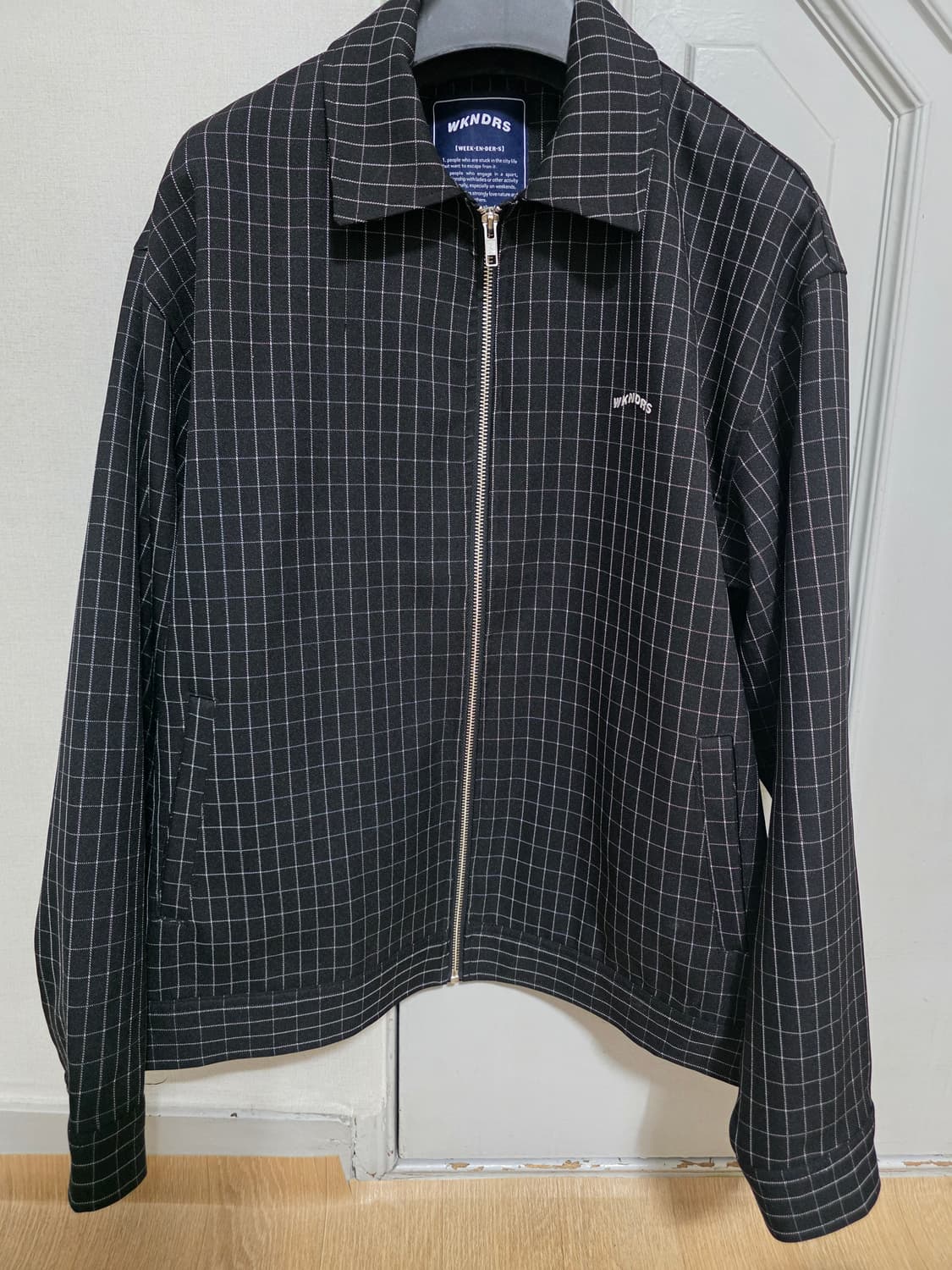 위캔더스 윈도우 체크 자켓 상품이미지1