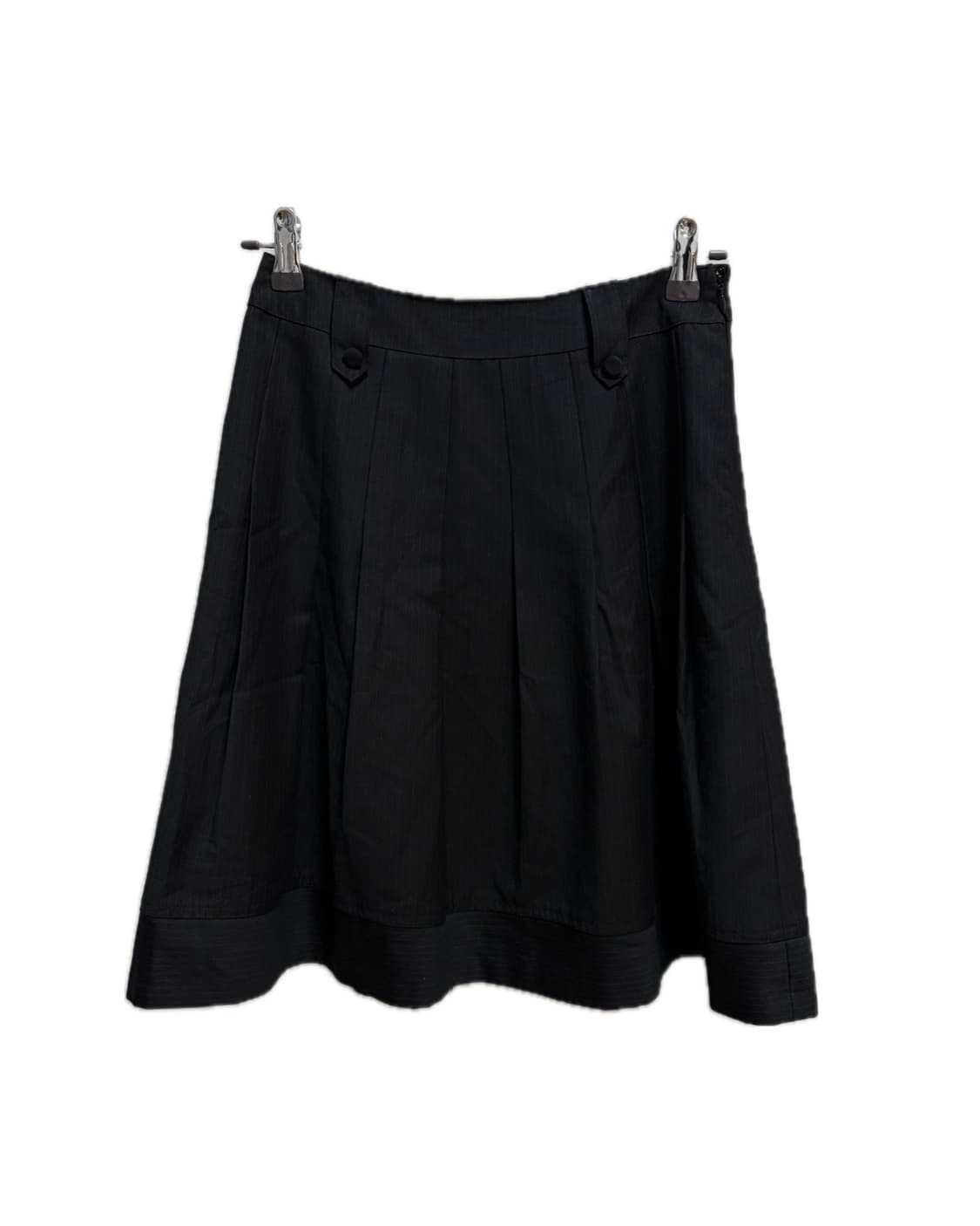 Pinstripe Pleated Midi Skirt 상품이미지2