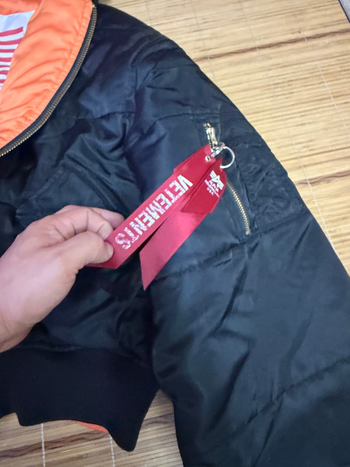 VETEMENTS 베트멍 성조기 리버시블 양면 점퍼 자켓 100L 상품이미지3