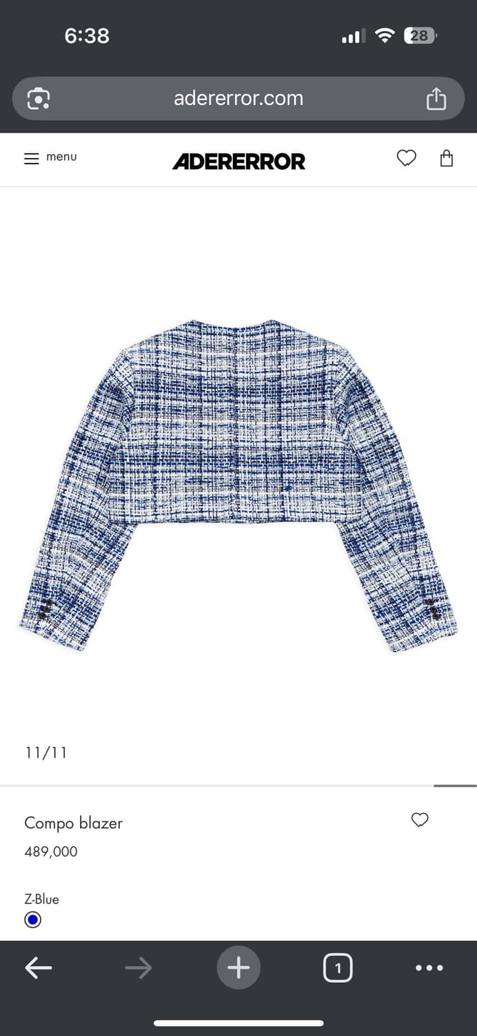 [A3]아더에러 콤포 블레이저 자켓 상품이미지2