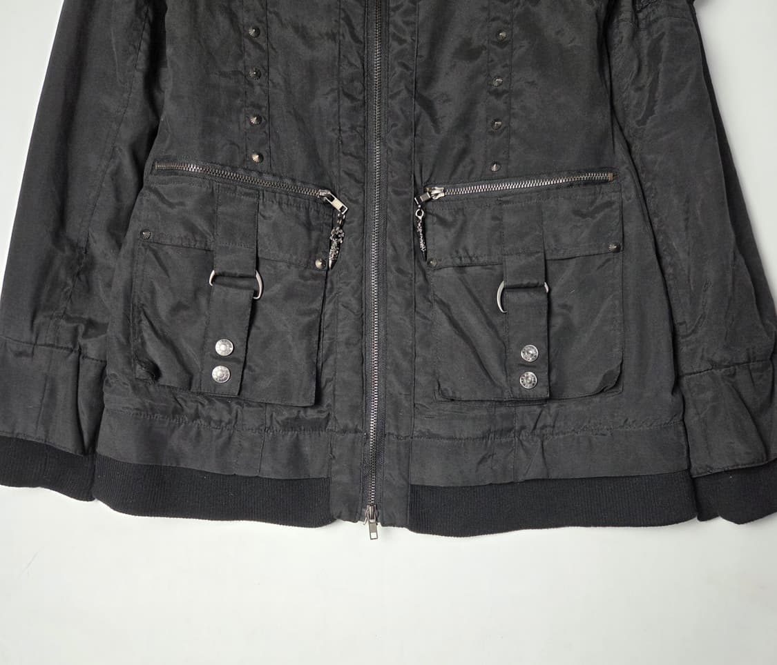 [D.I.A] 다이아 펑크 스터드 멀티포켓 하이넥 자켓 상품이미지4