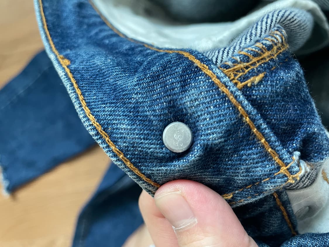 USA 제조 빈티지 리바이스 505 31 사이즈 중청 상품이미지4