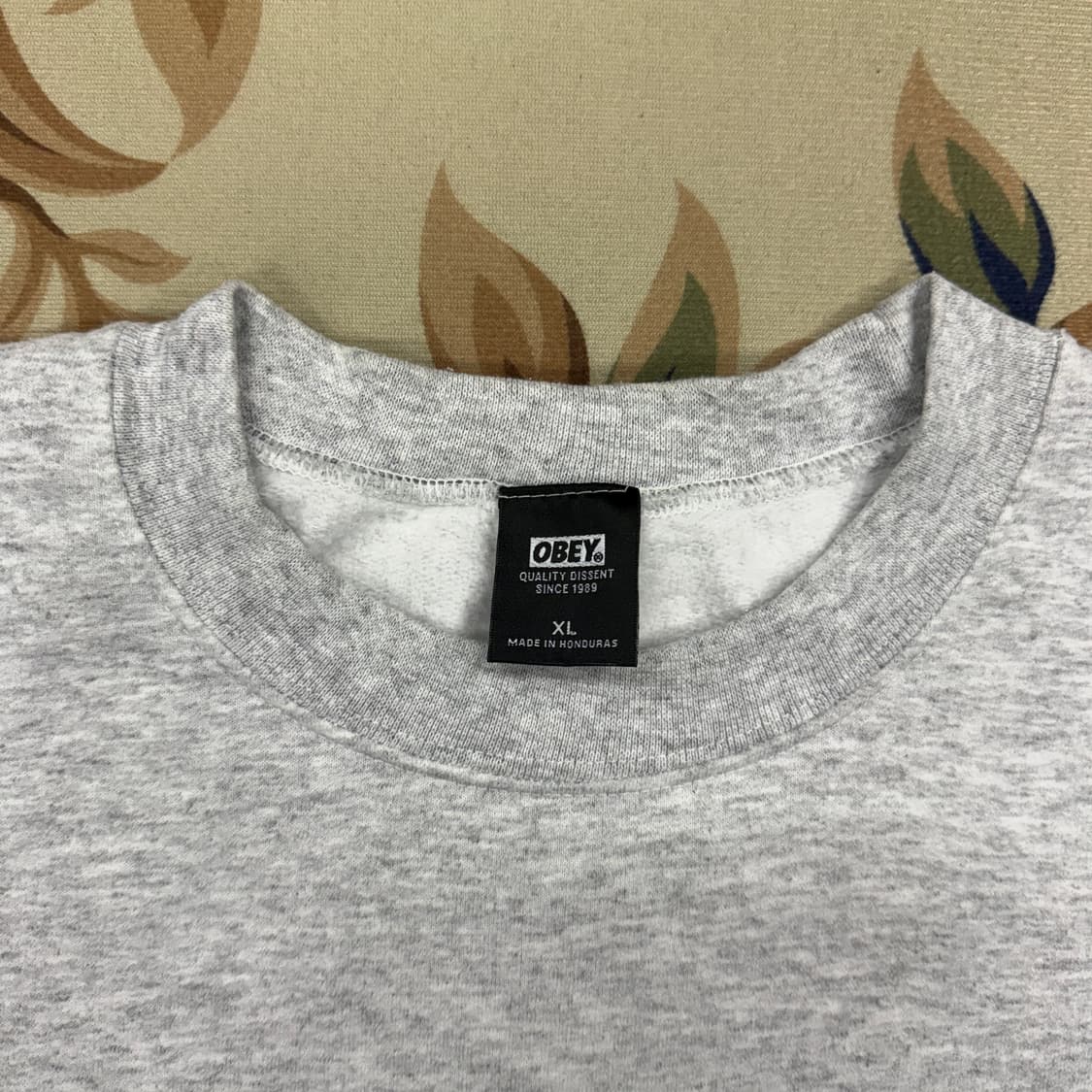 (XL)오베이 OBEY 아이콘로고 맨투맨(그레이 상품이미지2