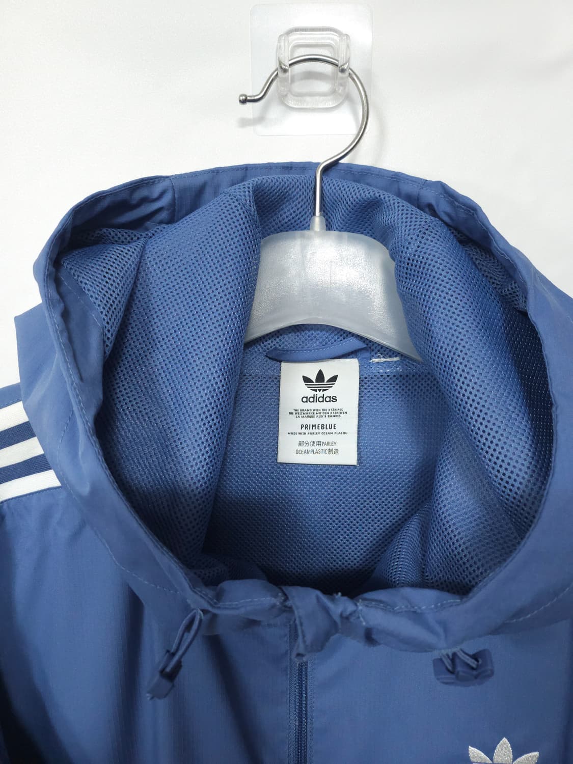 아디다스 블루 불꽃 후드바람막이 2XL 110 상품이미지2