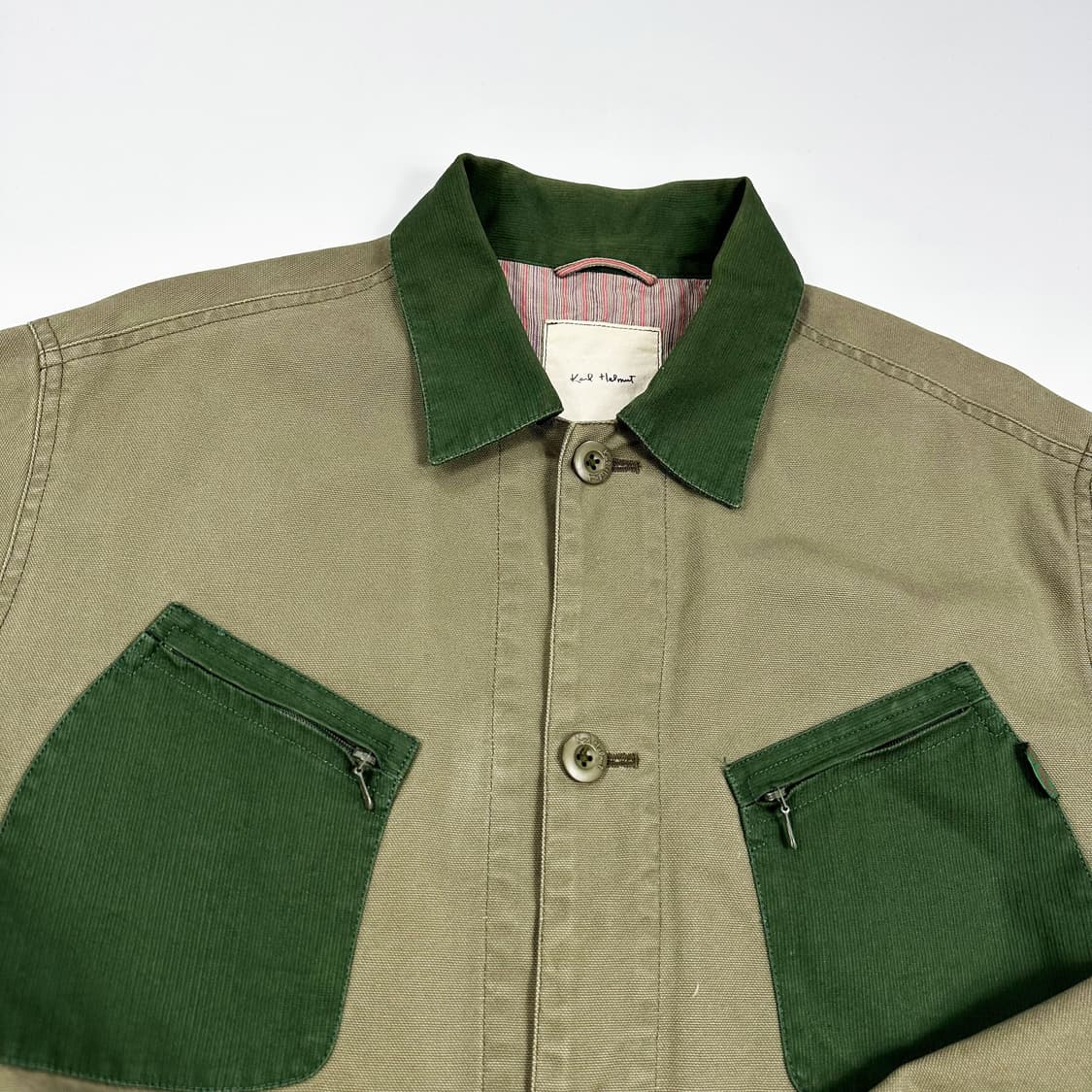 VTG 빈티지 재팬 패치워크 카키 초어자켓 (XL) 상품이미지3