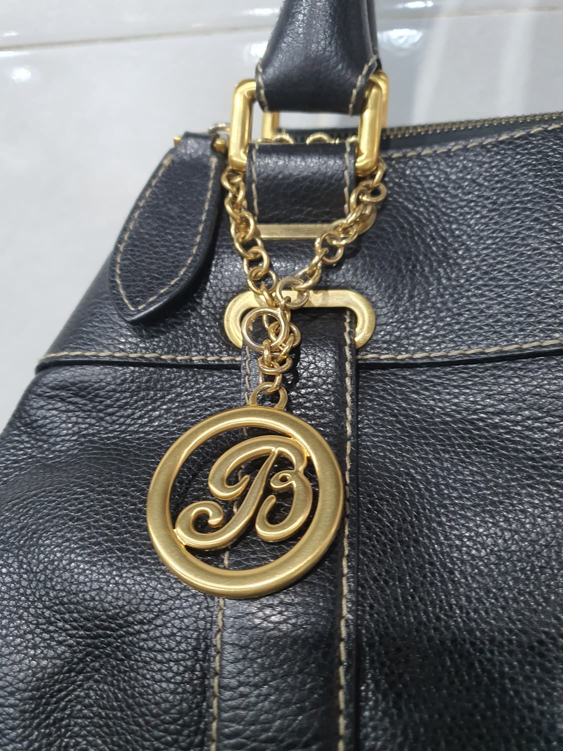 발리 블랙 가죽 토트백(정품) 상품이미지5