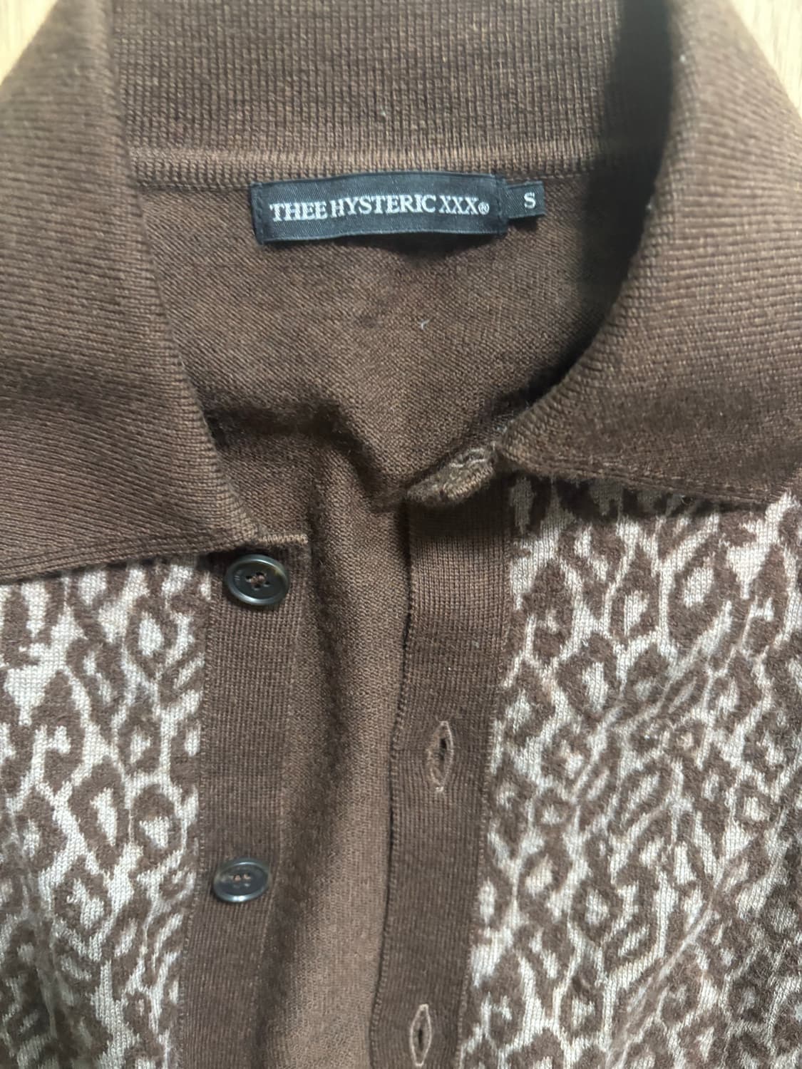 히스테릭 글래머 xxx 패턴 가디건 상품이미지2
