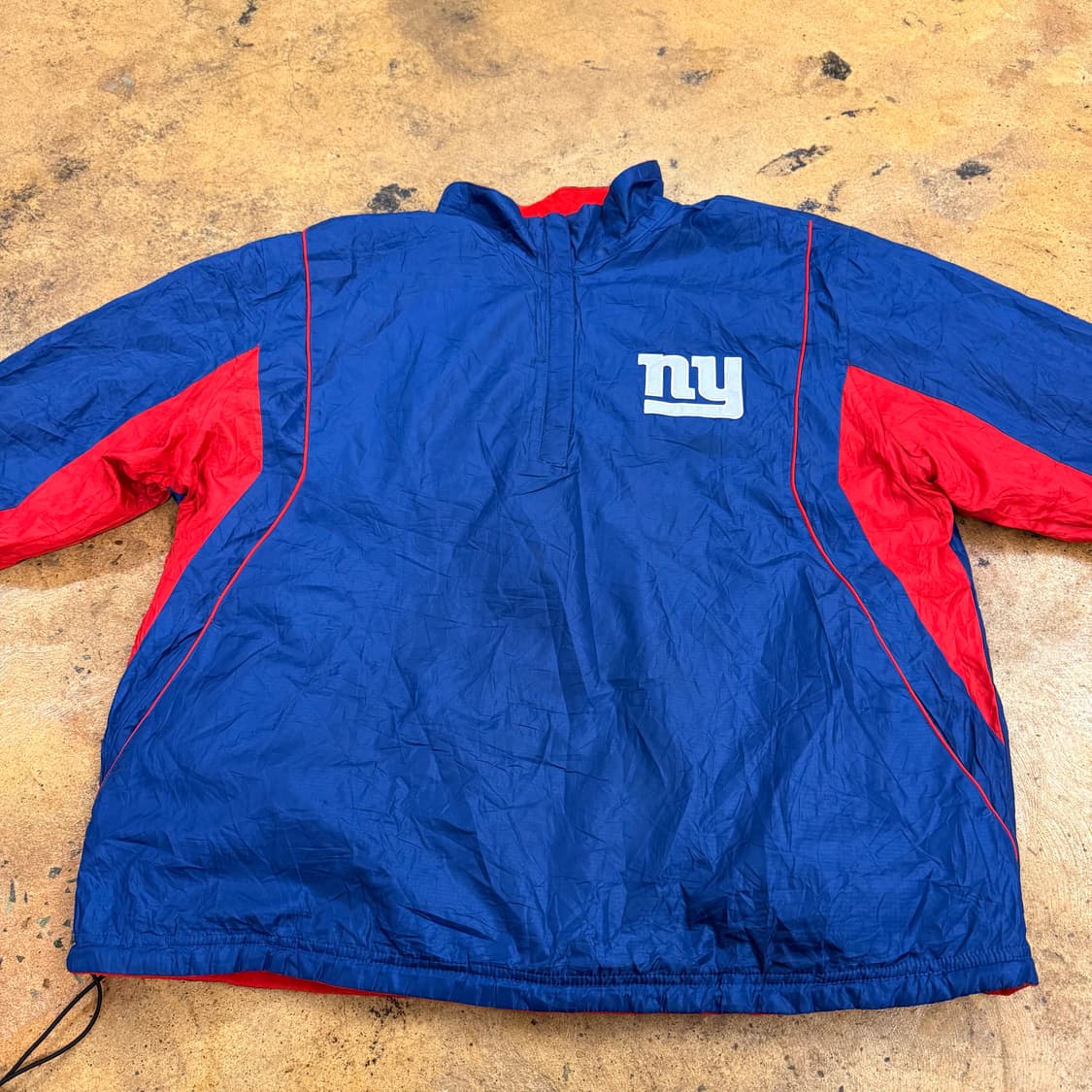 [ 정품/2XL ] NFL 뉴욕 자이언츠 플리스 아노락 바람막이 웜업 상품이미지3